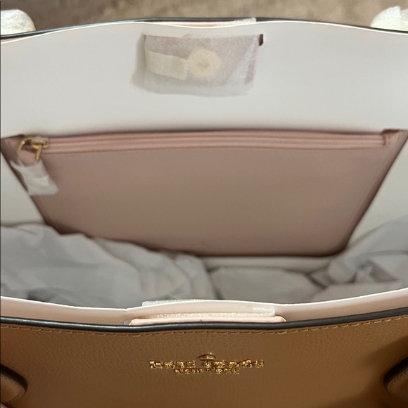 NWT Kate Spade Tan Structured Leather Tote - Picture 4 of 10